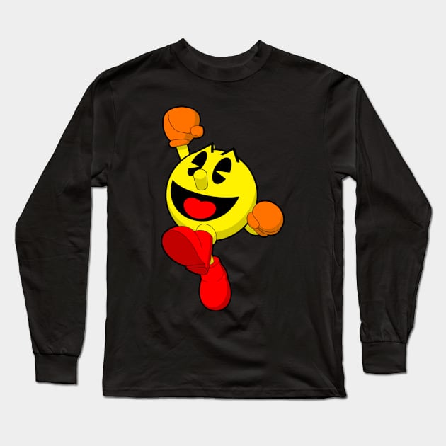 Pac Man Long Sleeve T-Shirt by Eighties Wild Child